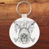 平和スカル キーホルダー (正面)