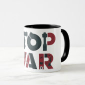 平和ストップ戦争 マグカップ (正面右)
