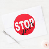 平和ストップ戦争 ラウンドシール (封筒)