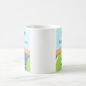 平和ストップ集団暴力握手 コーヒーマグカップ (中央)