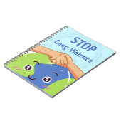 平和ストップ集団暴力握手 ノートブック (左側)