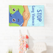 平和ストップ集団暴力握手 横断幕 (インサイチュ)