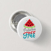 平和スライススイカフリーパレスティナ – サポート 缶バッジ (正面&裏面)