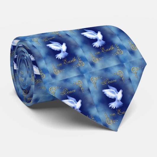 平和タイの鳩 ネクタイ (ロール)