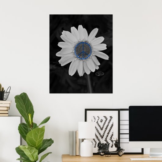 平和デイジー ポスター (ホームオフィス)