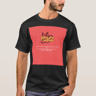 平和デザインのハーフスリーブシャツ Tシャツ