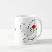 平和ドーヴクリスマス コーヒーマグカップ (正面右)
