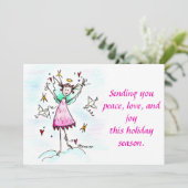 平和ハトでハートを連れてくる赤いガウンド・エンジェル  シーズンカード (スタンド正面)