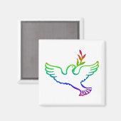 平和ハト マグネット (正面/裏面)