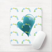 平和ハート マウスパッド (マウス)