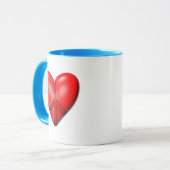 平和ハート マグカップ (正面左)