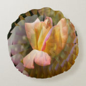 平和バラの翼…... ラウンドクッション (裏面)