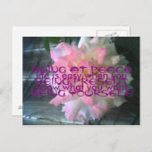 平和バラはがき ポストカード (正面/裏面)