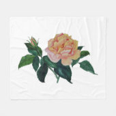 平和バラ毛布 フリースブランケット (正面(横))