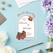 平和バラ結婚ズ アクリル招待状 (インサイチュ (ウェディング))