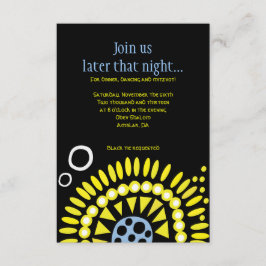 平和バルミツワーの披露宴カードのモザイク鳩 エンクロージャーカード