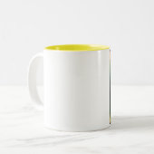 平和パグの虹のマグ ツートーンマグカップ (正面左)