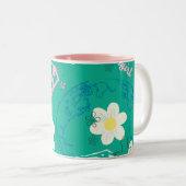 平和パターンのスーパーガール ツートーンマグカップ (正面右)