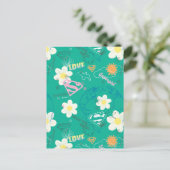 平和パターンのスーパーガール ポストカード (スタンド正面)