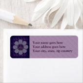 平和パターン(の模様が)ある花 ラベル (インサイチュ)