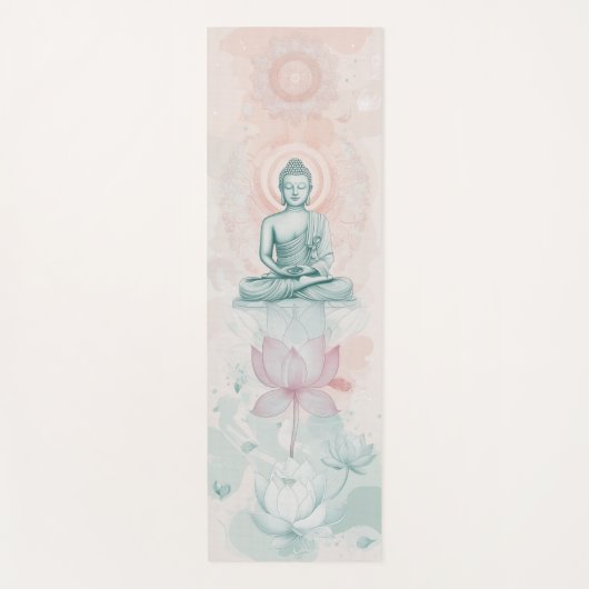 平和パーソナライズされたな修行のための仏陀ヨガマット ヨガマット (正面)
