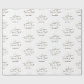 平和パーソナライズされたオン・アース・ボホ・クリスマス ラッピングペーパー (フラット)