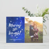 平和パーソナライズされた愛の喜びクリスマスフォトカード シーズンカード (スタンド正面)