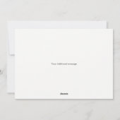 平和パーソナライズされた愛の喜びクリスマスフォトカード シーズンカード (裏面)