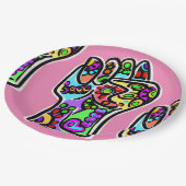 平和パーティー ペーパープレート (アングル)