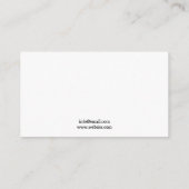 平和パープルラベンダーマッサージセラピー 名刺 (裏面)