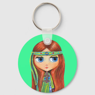 平和ヒッピーKeychain キーホルダー
