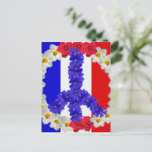 平和フランスの標識 ポストカード (スタンド正面)