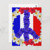 平和フランスの標識 ポストカード (正面/裏面)