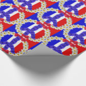 平和フランスの標識 ラッピングペーパー (角)