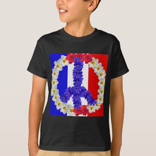 平和フランスの標識 Tシャツ (正面)