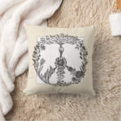 平和フローラスケッチかわいいボホヒッパイフラワーアート クッション (ブランケット)