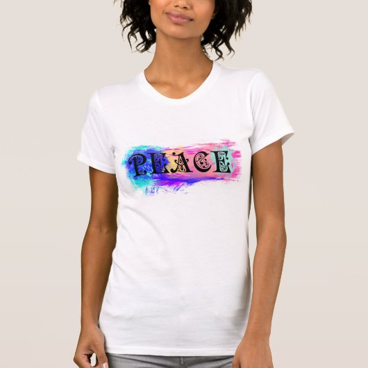 平和プリントデザイン Tシャツ (正面)