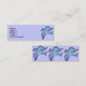 平和プロフィールカードの鳩 スキニー名刺 (正面/裏面)