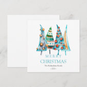 平和ベビードードルパインクリスマスツリーギフト シーズンカード (正面/裏面)