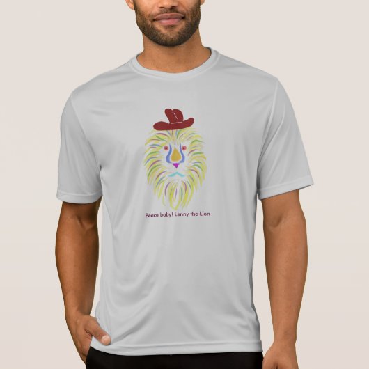 平和ベビー! - Lennyライオン Tシャツ (正面)