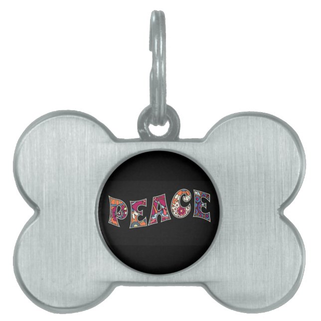平和ペット用名札 ペットネームタグ (正面)