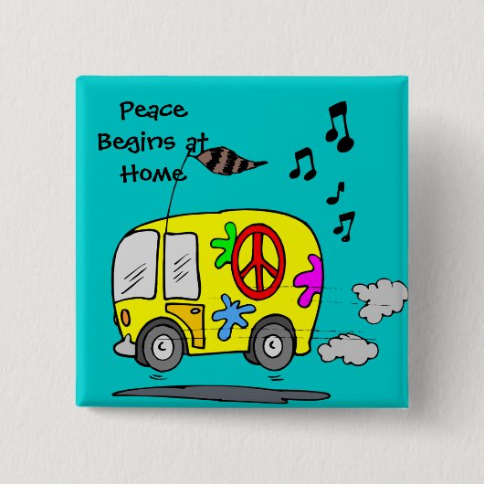 平和ボタン 缶バッジ (正面)