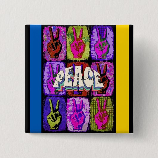 平和ボタン 缶バッジ (正面)