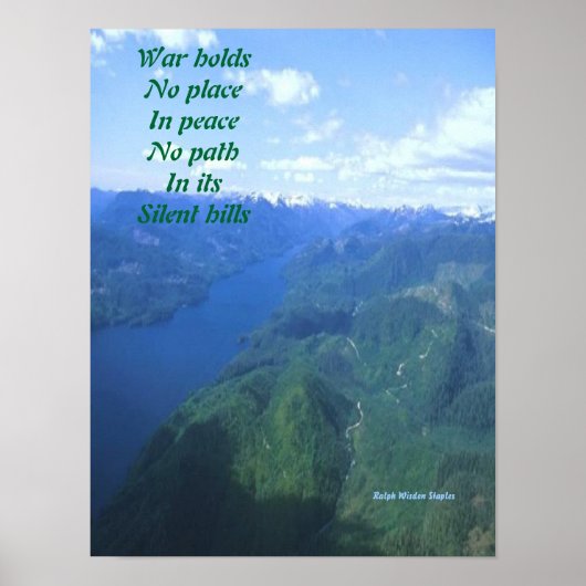 平和ポスターのメッセージ ポスター (正面)