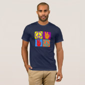 平和ポップアート Tシャツ (正面フル)
