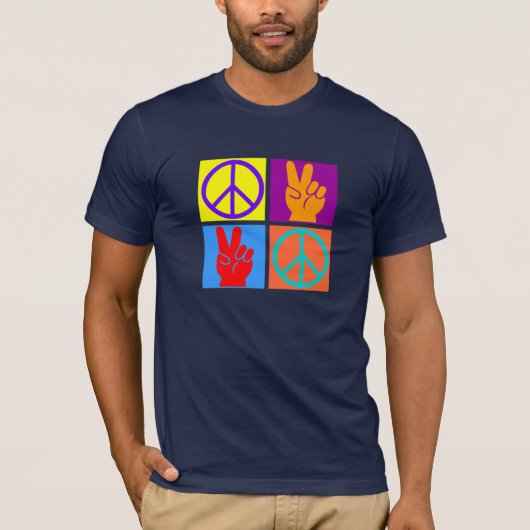 平和ポップアート Tシャツ (正面)