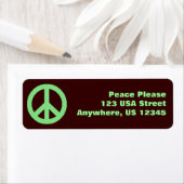 平和ポップ・アートの標識 ラベル (インサイチュ)