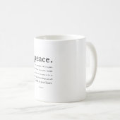 平和マグの定義 コーヒーマグカップ (正面右)