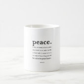 平和マグの定義 コーヒーマグカップ (中央)