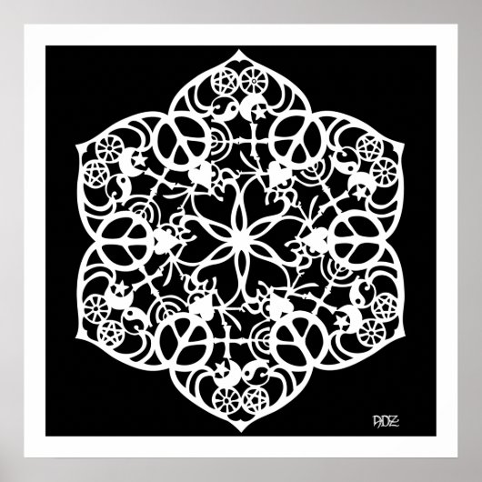 平和マンダラ ポスター (正面)